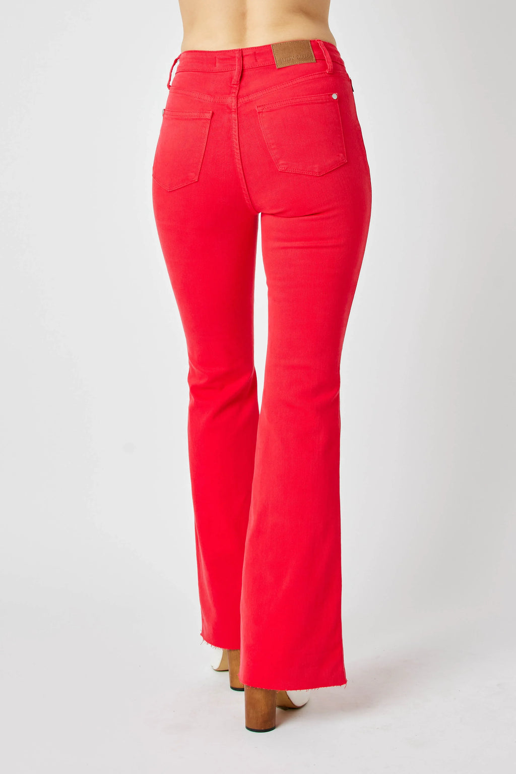 Judy Blue Women's Hw Tummy Control Garment Dyed Flare Jeans Plus Size