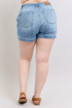Judy Blue Women's Plus Size High Rise Denim Shorts