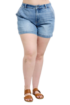 Judy Blue Women's Plus Size High Rise Denim Shorts