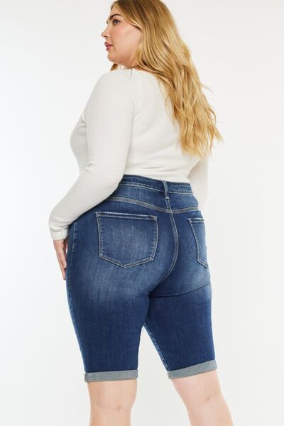 Cat’s Whiskers Button Fly Denim Shorts