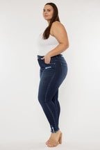 Cat’s Whiskers Raw Hem High Waist Jeans