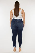 Cat’s Whiskers Raw Hem High Waist Jeans