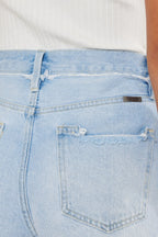 Kan Can Distressed Button Fly Denim Shorts