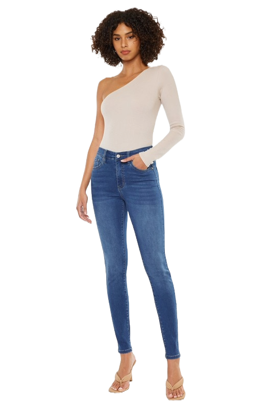 Kan Can High Rise Basic Super Skinny Jeans