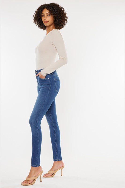 Kan Can High Rise Basic Super Skinny Jeans
