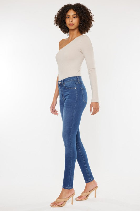 Kan Can High Rise Basic Super Skinny Jeans