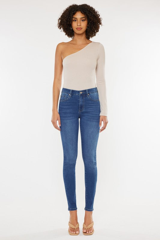 Kan Can High Rise Basic Super Skinny Jeans