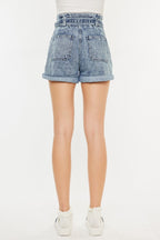 Kan Can Ultra High Rise Paperbag Denim Shorts