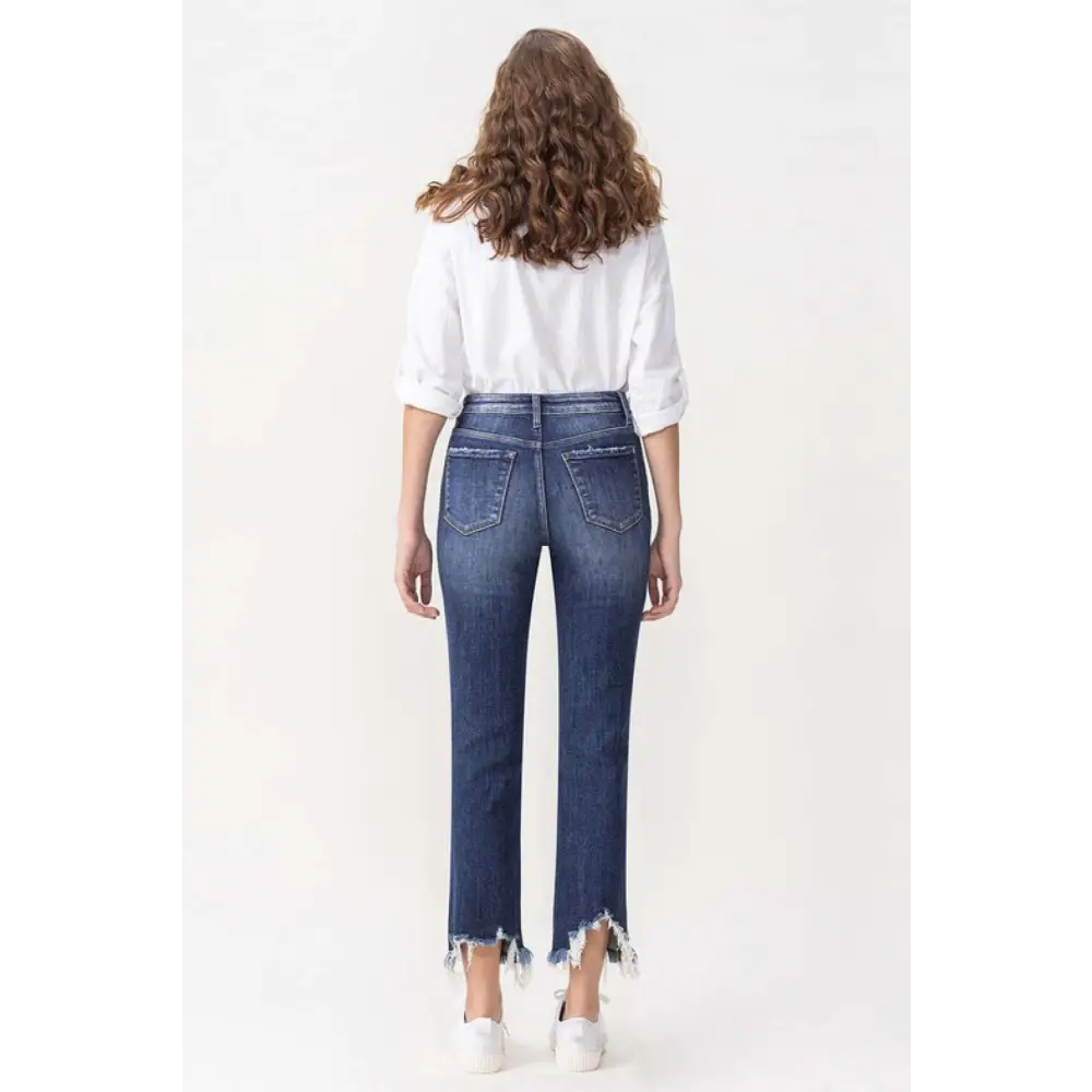 Lovervet Jackie High Rise Crop Straight Jeans – Flattering, Comfy & Chic