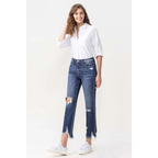 Lovervet Jackie High Rise Crop Straight Jeans – Flattering, Comfy & Chic