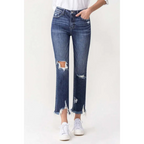 Lovervet Jackie High Rise Crop Straight Jeans – Flattering, Comfy & Chic