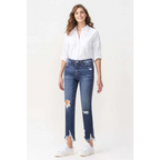 Lovervet Jackie High Rise Crop Straight Jeans – Flattering, Comfy & Chic