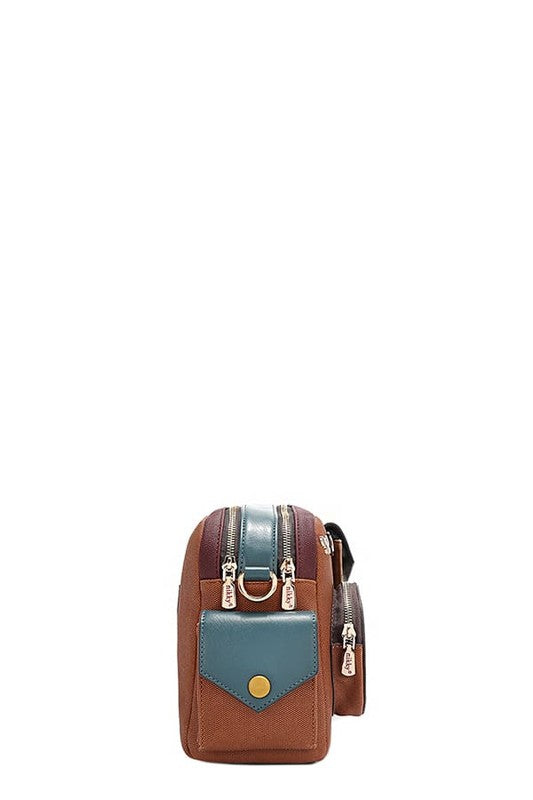 Nicole Lee USA Multi Pocket Messenger Bag