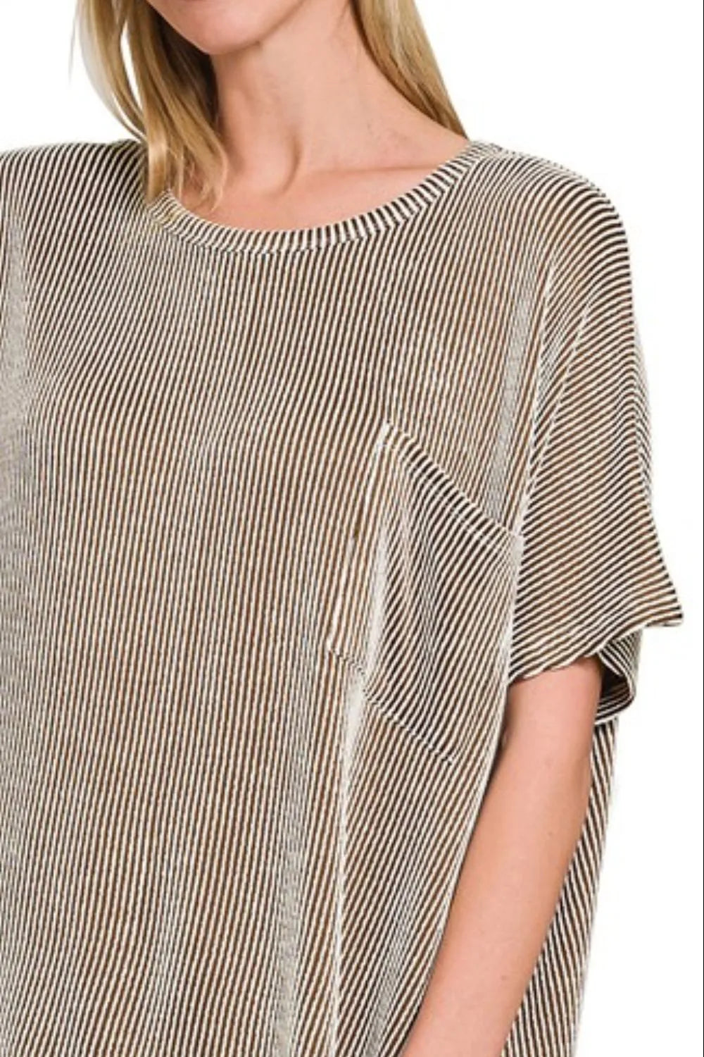 Oversized Black & White Striped T-Shirt — Relaxed, Chic & Comfortable