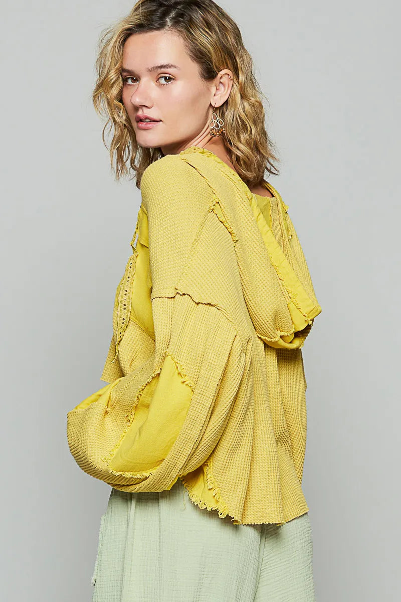 Oversized Distressed Knit Jacket — Cropped, Bold & Streetwear-Ready