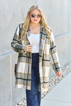 Plaid Button-Up Lapel Collar Coat – Classic, Warm & Stylish