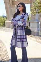 Plaid Button-Up Lapel Collar Coat – Classic, Warm & Stylish