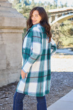 Plaid Button-Up Lapel Collar Coat – Classic, Warm & Stylish