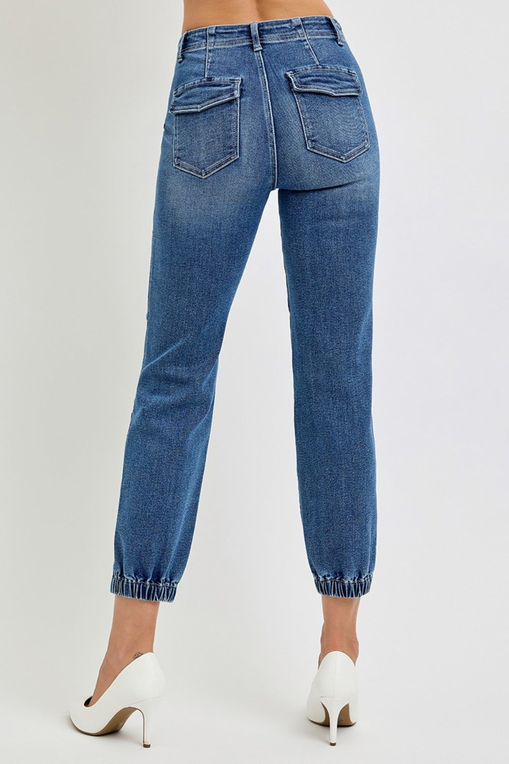 Risen High Rise Ankle Jogger Jeans
