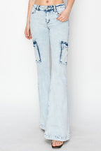Risen High Rise Cargo Jeans
