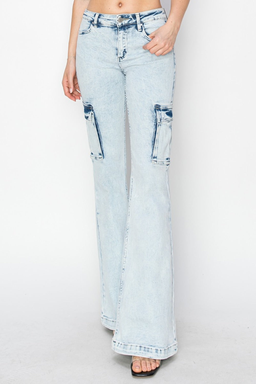 Risen High Rise Cargo Jeans