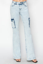 Risen High Rise Cargo Jeans