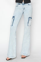 Risen High Rise Cargo Jeans