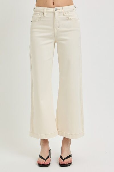 Risen Tummy Control Cropped Bootcut Jeans