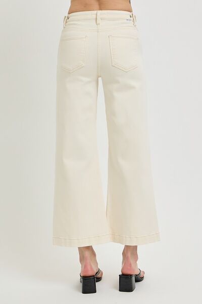 Risen Tummy Control Cropped Bootcut Jeans