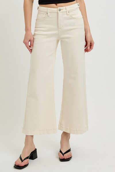 Risen Tummy Control Cropped Bootcut Jeans
