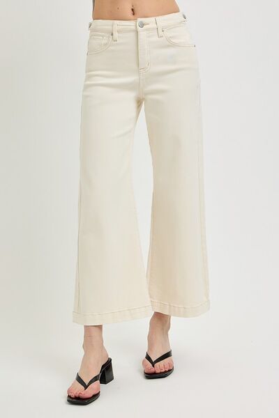 Risen Tummy Control Cropped Bootcut Jeans