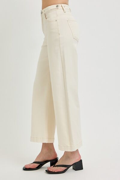 Risen Tummy Control Cropped Bootcut Jeans
