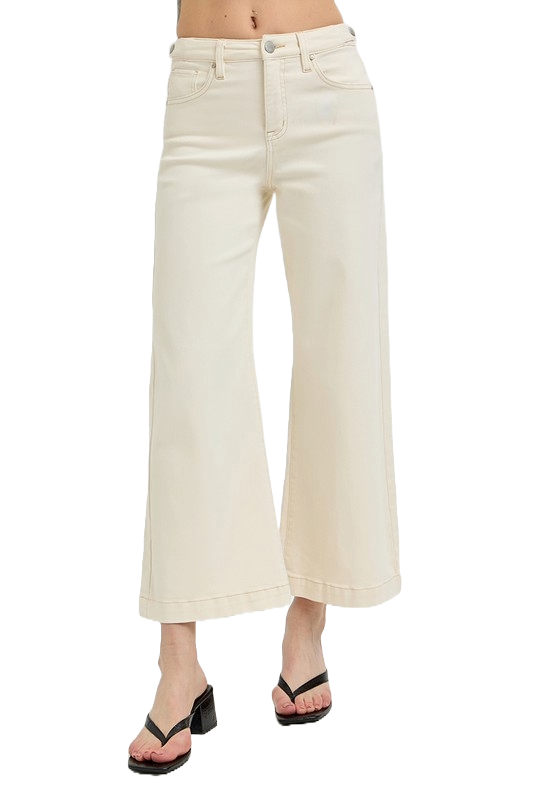 Risen Tummy Control Cropped Bootcut Jeans