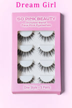 So Pink Beauty Eyelashes Luxurious Natural Looking False Lashes