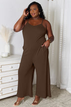 Spaghetti Strap V-Neck Jumpsuit – Chic, Sexy & Flattering