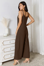 Spaghetti Strap V-Neck Jumpsuit – Chic, Sexy & Flattering