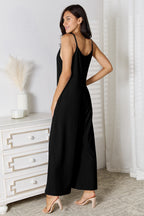 Spaghetti Strap V-Neck Jumpsuit – Chic, Sexy & Flattering