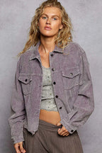 Vintage Corduroy Jacket — Oversized, Cropped & Retro Streetwear Style