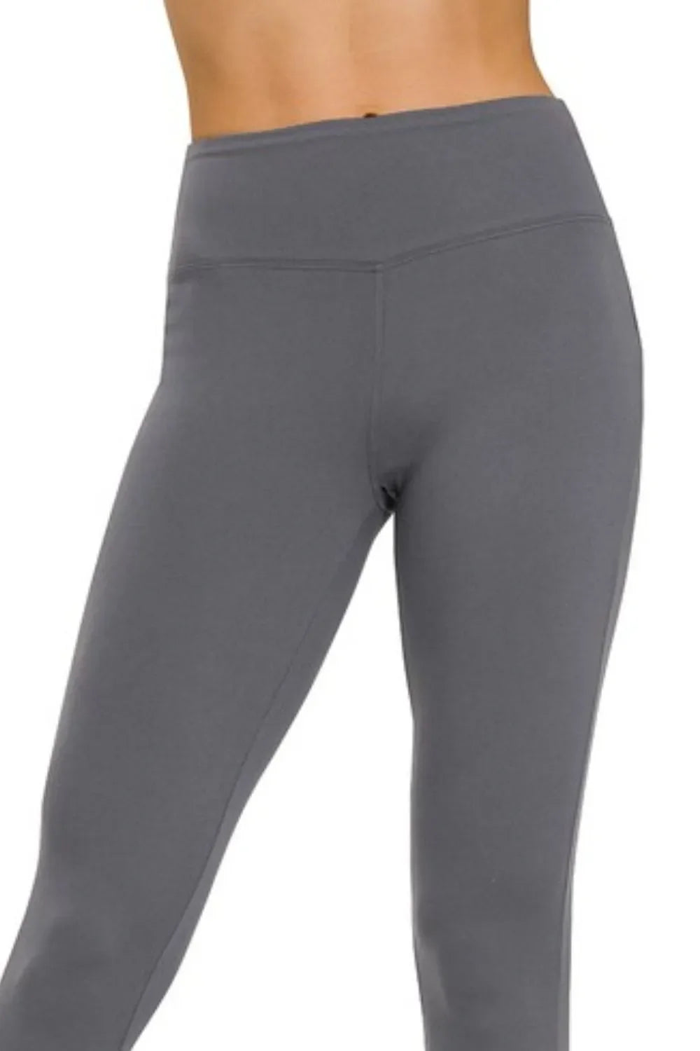 Zenana Microfiber Waistband Leggings Ultra Soft High Waisted Fit