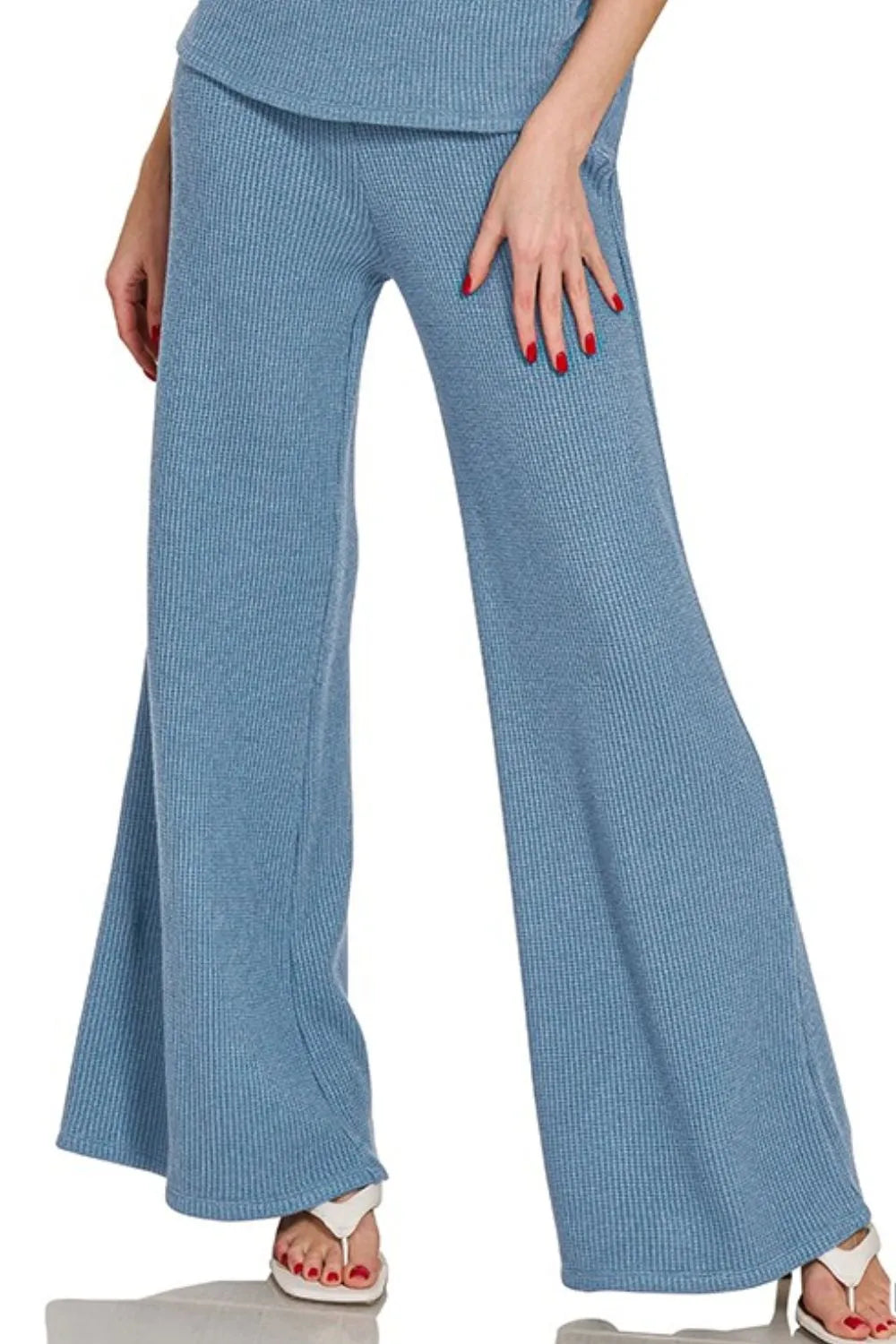 Zenana Mock Neck Sweater & Pants Set – Cozy Lounge Knit Outfit for Women