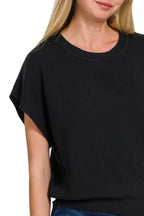 Zenana Round Neck Dolman Sleeve Sweater – Cozy & Chic