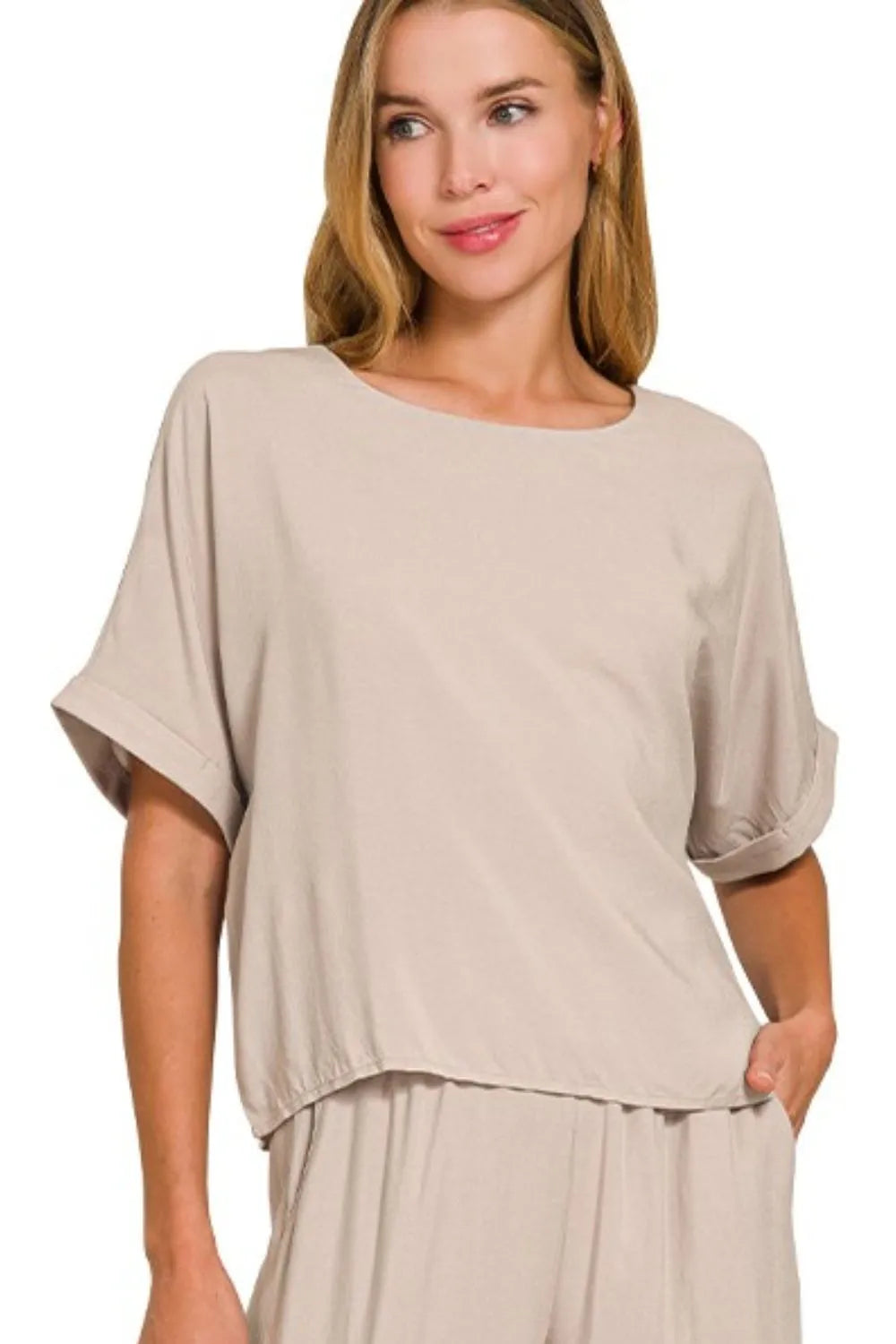 Zenana T-Shirt & Wide Leg Pants Set – Casual Lounge Outfit for Women