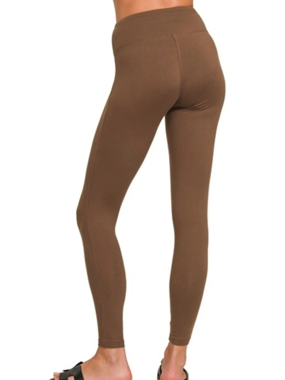 Zenana Women's Microfiber Leggings with Comfortable Waistband
