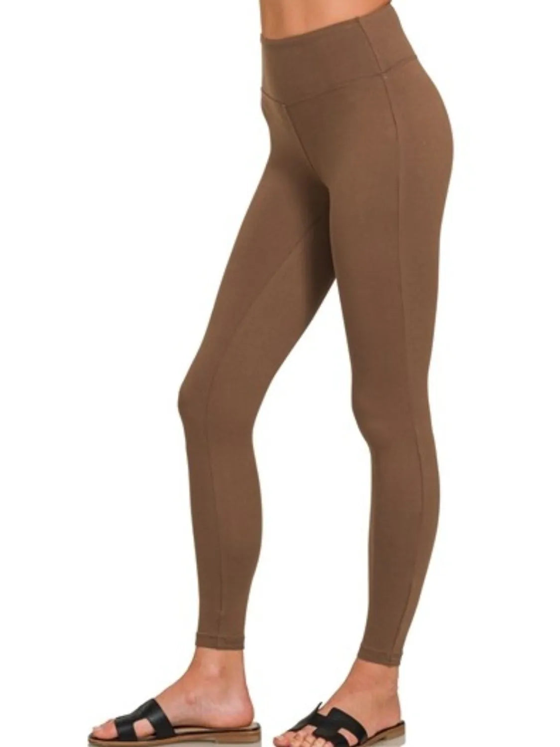 Zenana Women's Microfiber Leggings with Comfortable Waistband