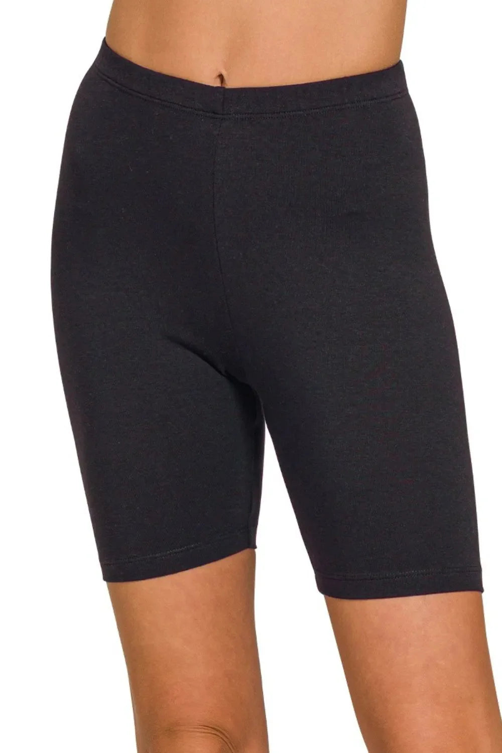 Zenana Women's Premium Cotton Biker Shorts – Comfortable & Stylish